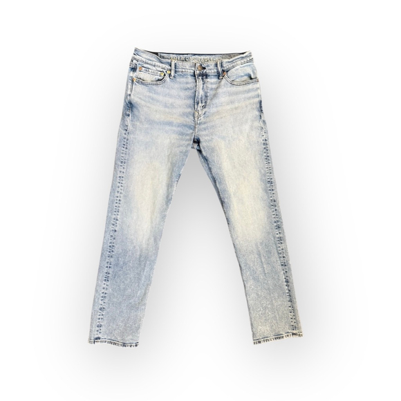 American Eagle Mens AirFlex Straight Slim Light Blue Denim Jeans Sz 32x34 - Picture 2 of 9